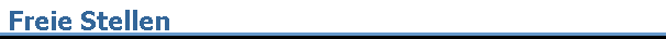 Freie Stellen